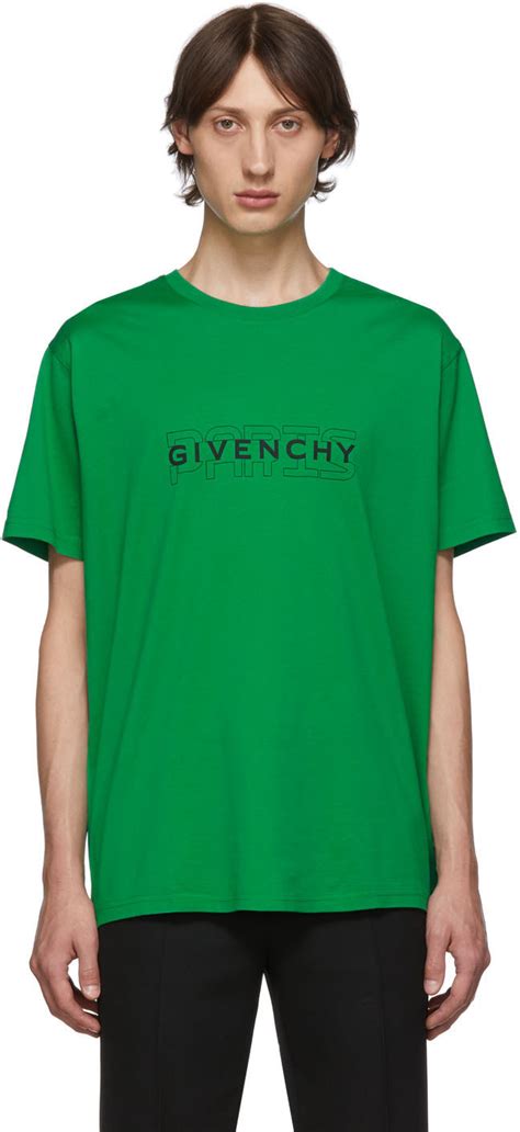 t shirt givenchy green|givenchy t shirts men's.